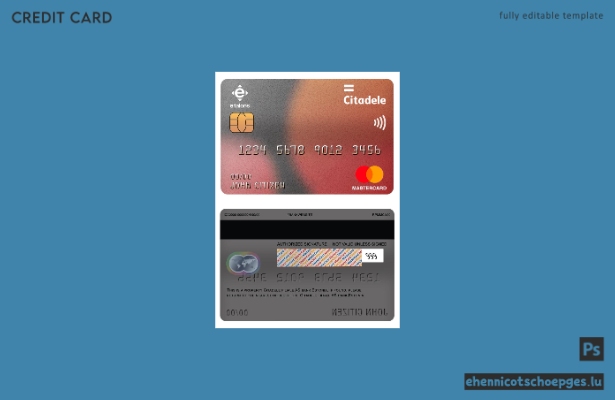 Estonia Citadele Filiale AS Bank Mastercard Beispielvorschau